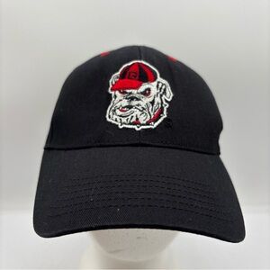 Georgia Bulldogs NCAA Captivating Headgear Men Black Embroidered Adjustable Hat